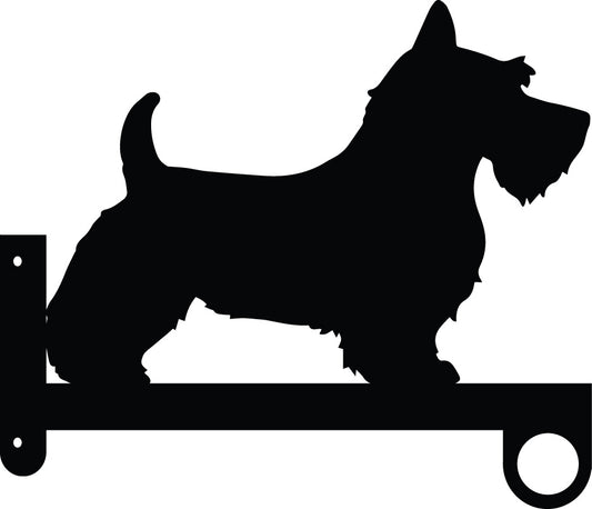 Scottish Terrier Flower Basket Hanger