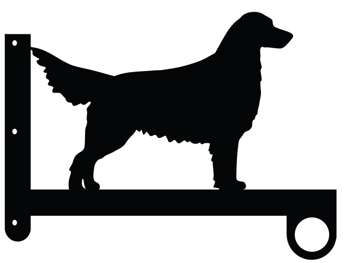 Flat Coat Retriever Flower Basket Hanger