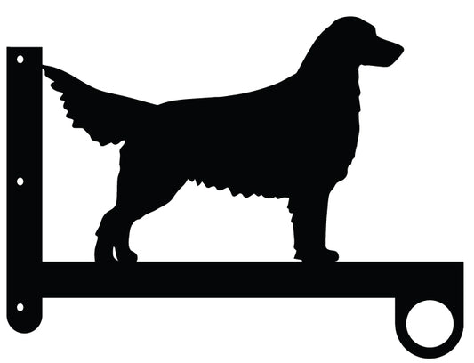 Flat Coat Retriever Flower Basket Hanger