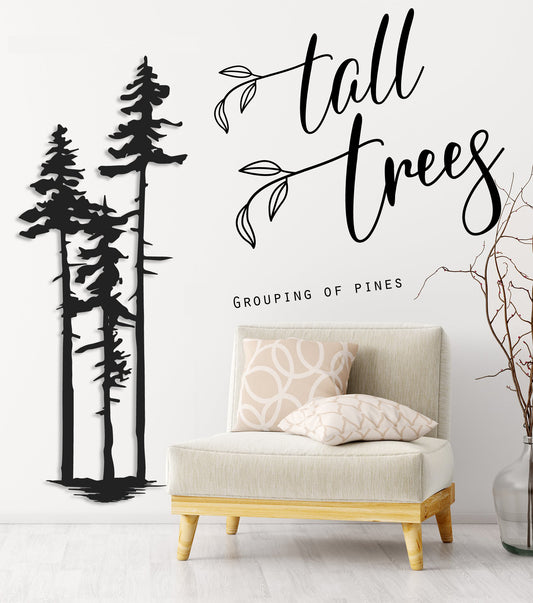 A Grouping of Pine Trees