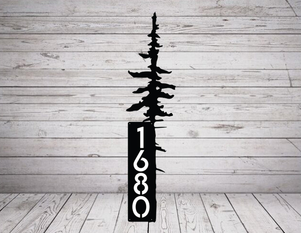 Sitka Tree Address Sign