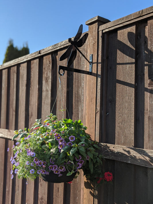 Dragon Fly Flower Basket Hanger