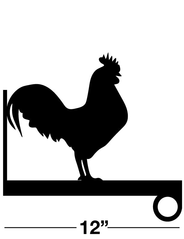 Rooster Flower Basket Hanger