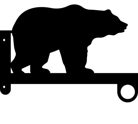 Bear Flower Basket Hanger