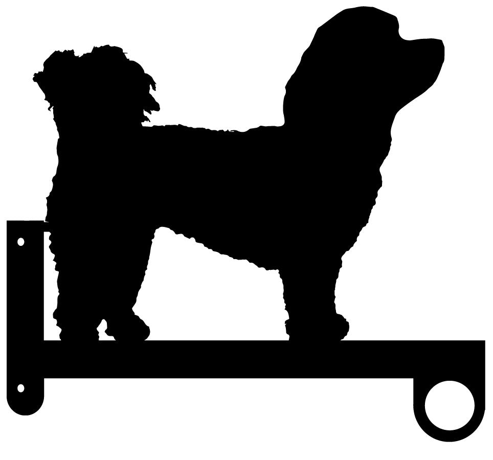 Bichon Poodle Flower Basket Hanger