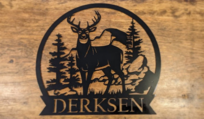 Deer In The Woords Monogram