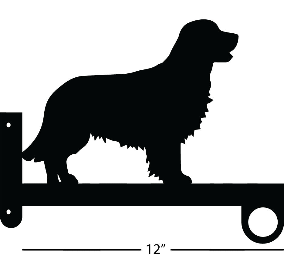 Golden Retriever Flower Basket Hanger