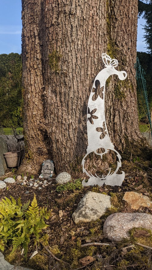 A Gnome With A Butterfly & A Flower Hat