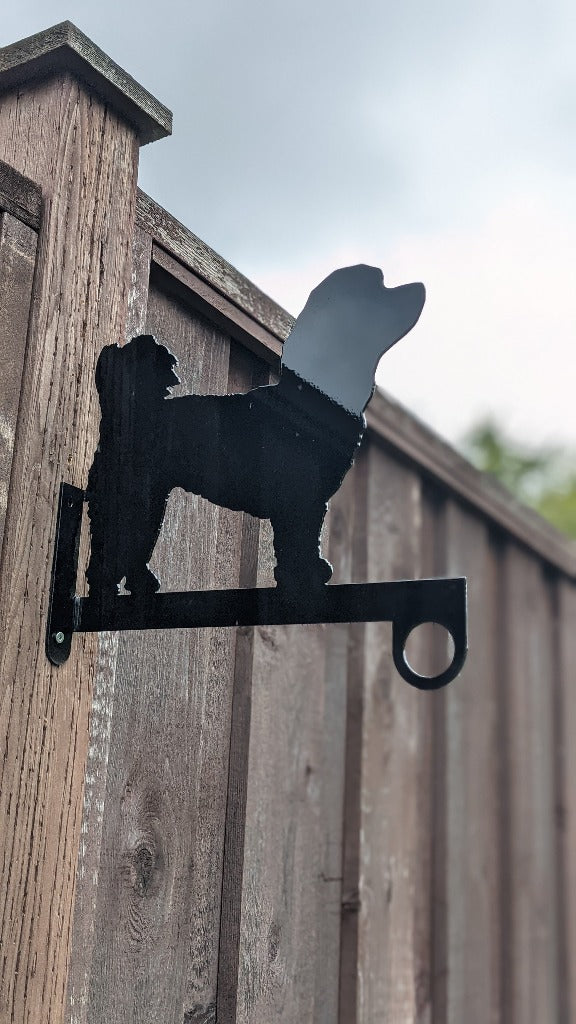 Bichon Poodle Flower Basket Hanger