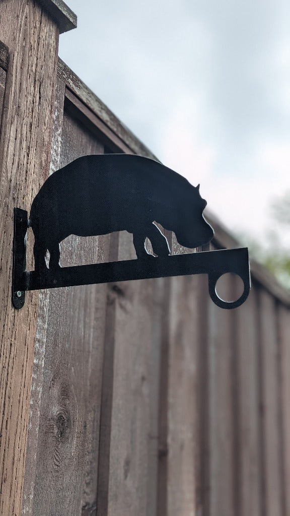 Hippo Flower Basket Hanger