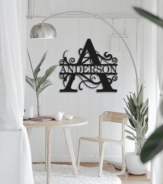 Split Letter Monogram