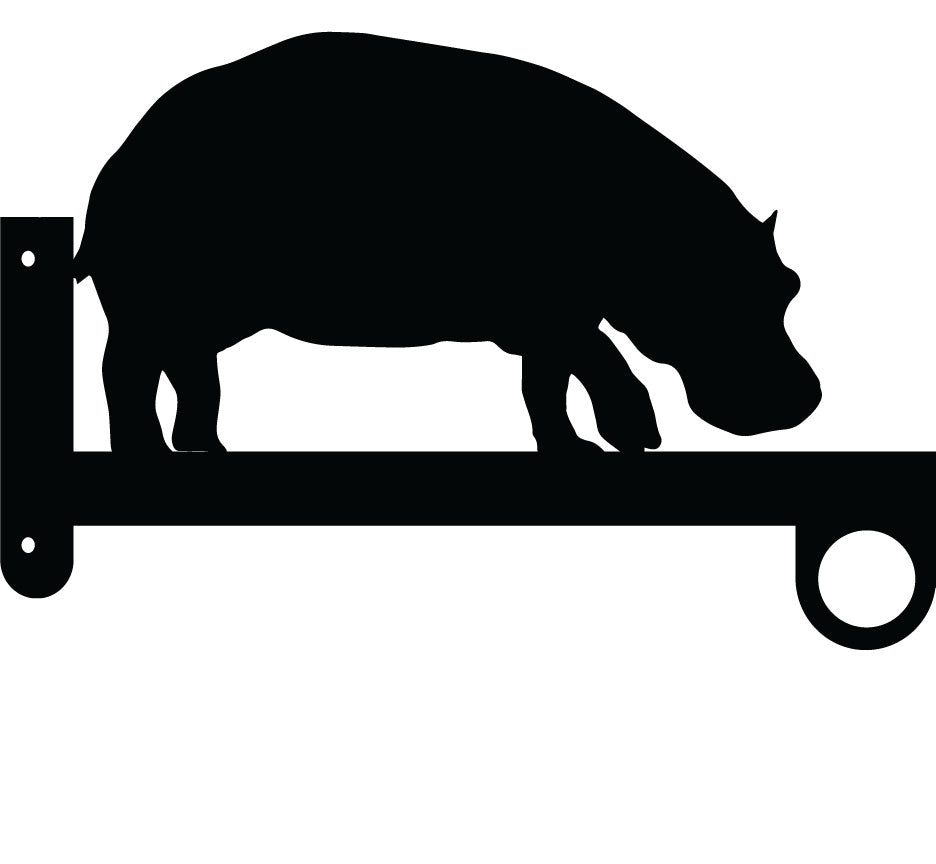 Hippo Flower Basket Hanger