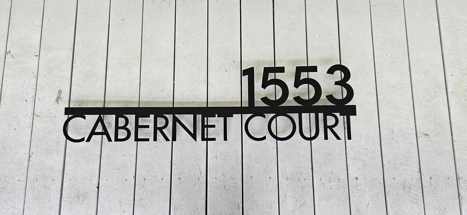 Building Some Excellent Looking Address Signs