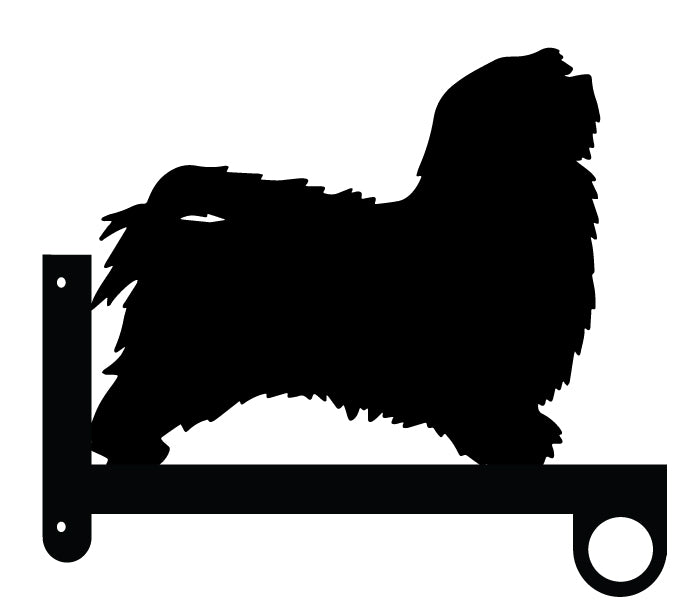 Havanese Dog Flower Basket Hanger