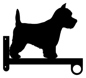 Westie Highland Terrier Flower Basket Hanger