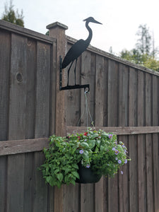 Heron Flower Basket Hanger