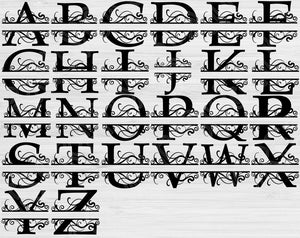 Split Letter Monogram