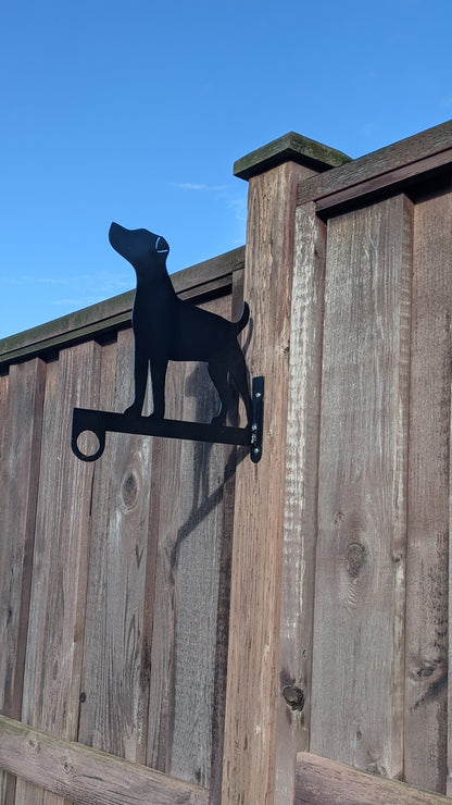 Jack Russell Terrier Flower Basket Hanger