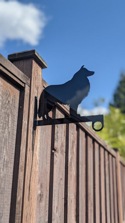 Shetland Sheepdog Flower Basket Hanger