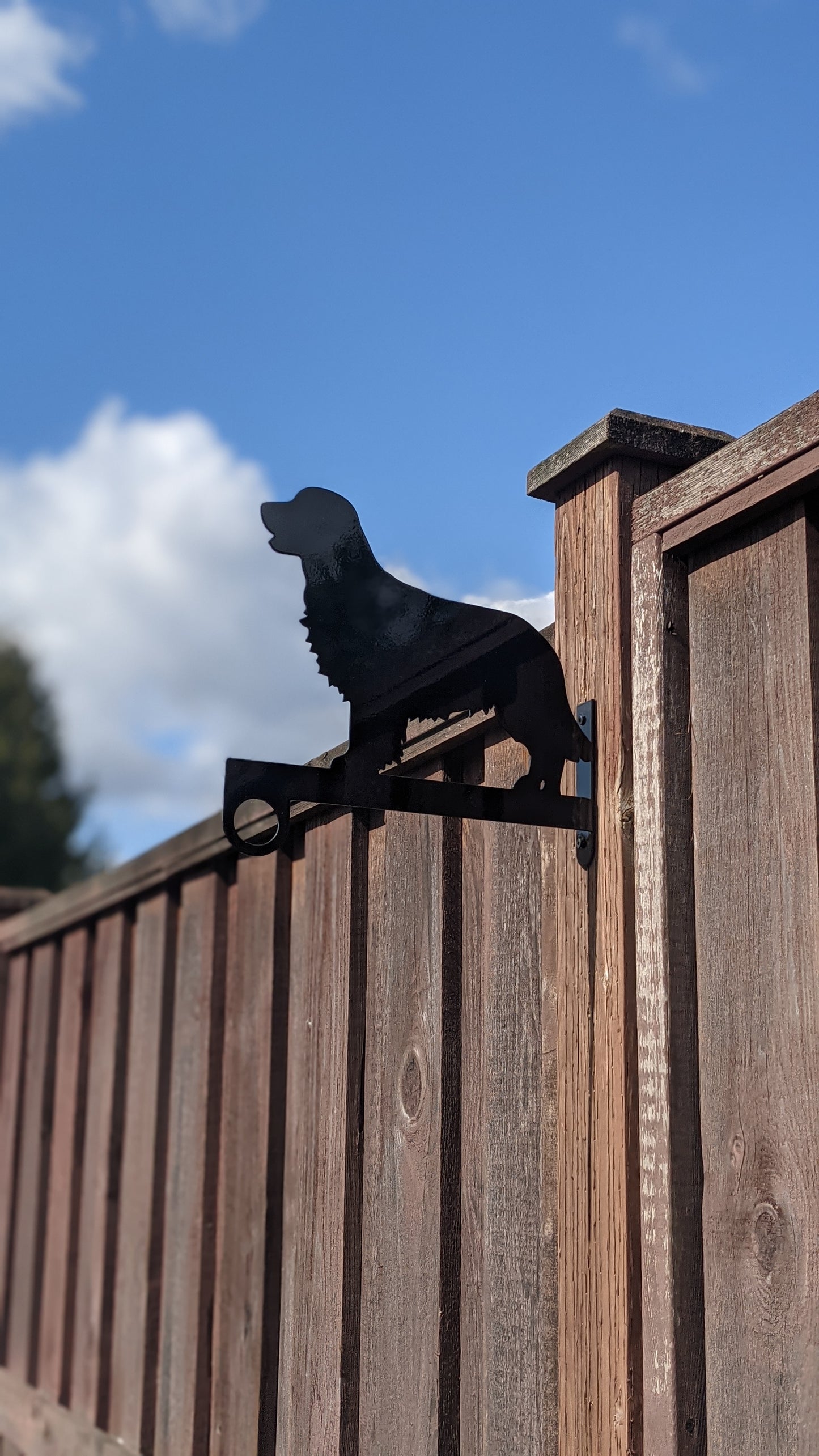 Golden Retriever Flower Basket Hanger